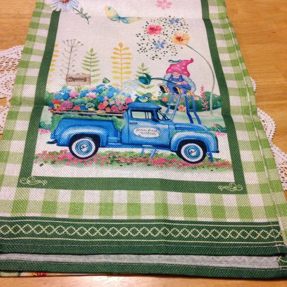 Spring Table Runner, Floral, Colorful 